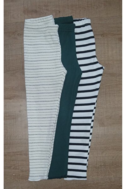 Fun Kids Girls Boys Children's 3-Piece Striped Transitional Tights