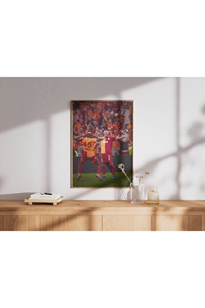 ArtVista Poster Galatasaray İc. & Osimhen Poster, Ahşap & Lamine Çerçeveli Po...
