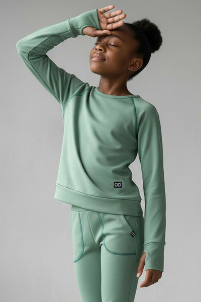 Colorinas Flexy Girls' Winter Sweatshirt with Fur Inside