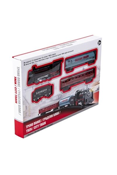 TOPI TOY Toy train set with lights & sound, battery-powered locomotive & wagons, tracks, 3+ yrs