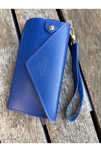 ÖZÜM TAKI Women's Wallet with Phone Compartment Blue