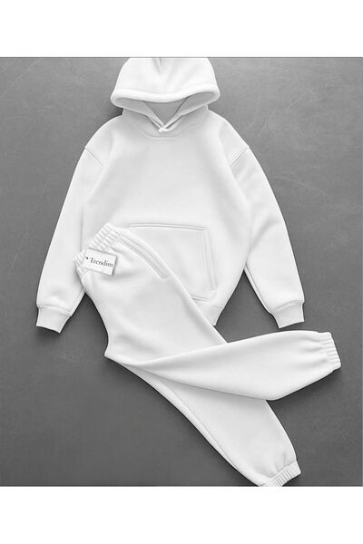 NewCabin Unisex Fleece-Lined Hooded Piece Sweatsuit Set - Warm, Comfortable, ...