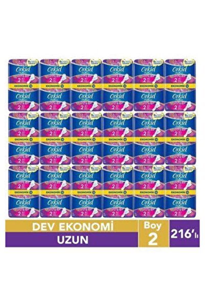 Orkid Platinum Hijyenik Ped Uzun 216 Adet Anne Kız Paketi (72x3)