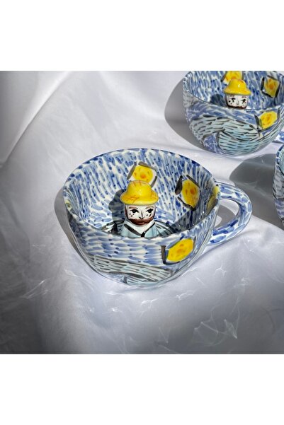 Nobrand Van Gogh ceramic mug | Artistic and modern