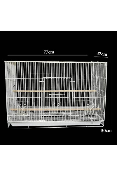 Bird's large metal bird cage