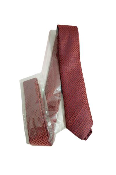 Janti JTAW25KRV1677 TIE 100% MICROFIBER BURGUNDY SOLID TIE