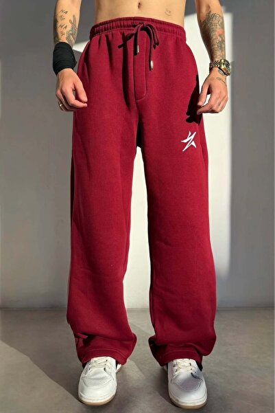 zaee Kışlık STAR Nakışlı Ayarlanabilir Paça Baggy Eşofman Altı