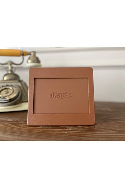 zestwear Deri Efektli Masaüstü Dekoratif Fotoğraf Çerçevesi | Modern Şık Tasa...