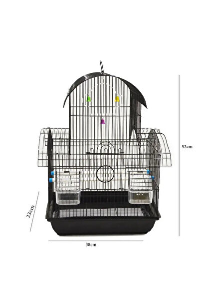 Bird's Metal birdcage with rounded edges