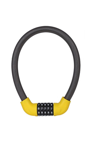 OEM Antifurt bicicleta model galben cu negru, utilizat pentru asigurarea moto...