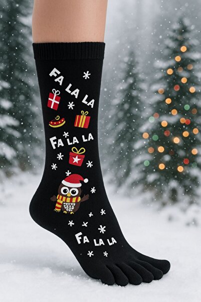 BY BNN Коледна чорапка с бамбукови пръсти, 3 броя в пакет