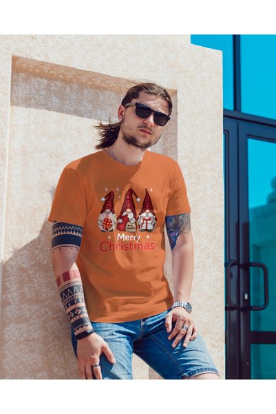 MVRDAR Tricou de Craciun unisex din 100% bumbac pentru femei si barbati