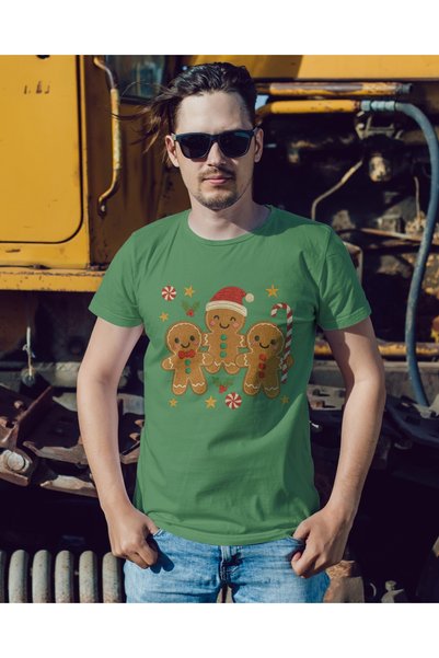 MVRDAR Tricou de Craciun unisex din 100% bumbac pentru femei si barbati