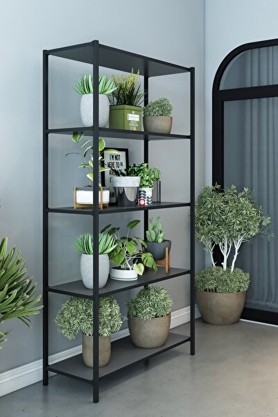 DEKOZUM STARK 5 Raflı Çiçeklik Saksılık Çiçek Standı Dekoratif Saksı Rafı 150...