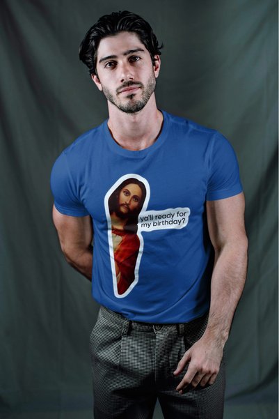 MVRDAR Tricou de Craciun unisex din 100% bumbac pentru femei si barbati