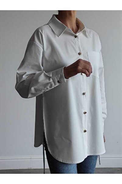 BEBE PLUS Tie Detail Design Shirt