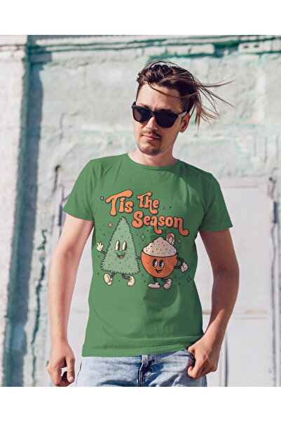MVRDAR Tricou de Craciun unisex din 100% bumbac pentru femei si barbati