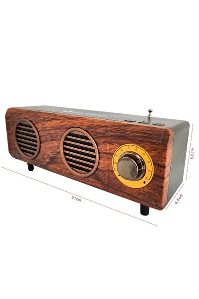 cameron CM-1923BT Nostalji Radyo – Şarjlı, Bluetooth, USB/SD, Taşınabilir