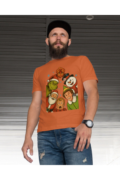 MVRDAR Tricou de Craciun unisex din 100% bumbac pentru femei si barbati