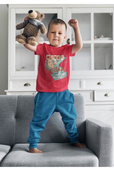 MVRDAR Tricou de Craciun pentru copii cu Grinch si personaje festive