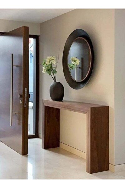 homejoyz | Swedish Wood Console - Brown - 95x45x160cm