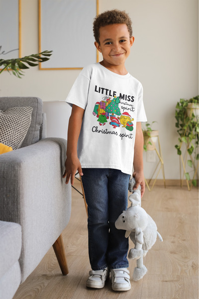 MVRDAR Tricou de Craciun pentru copii cu Grinch si personaje festive