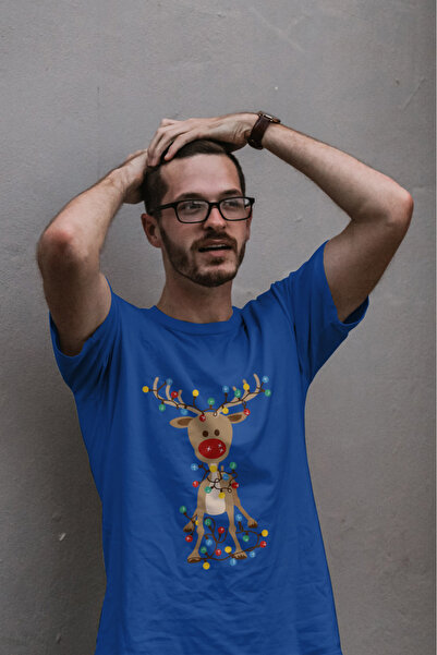 MVRDAR Tricou de Craciun unisex din 100% bumbac pentru femei si barbati