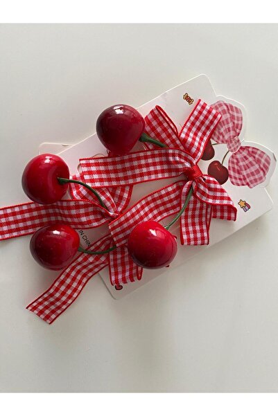 RSTM Boutique Cherry Buckle School Girl Child Beautiful Red Perfect Trend