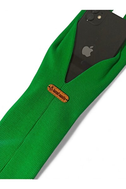 İPhone Telefon Askısı / İPhone Pocket Case Yeşil