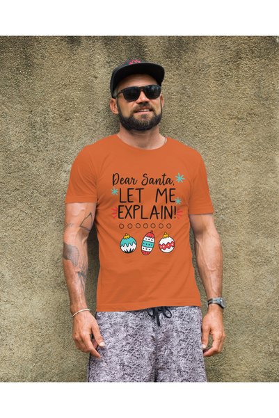 MVRDAR Tricou de Craciun unisex din 100% bumbac pentru femei si barbati
