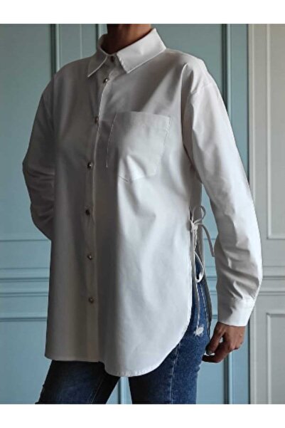 BEBE PLUS Tie Detail Design Shirt