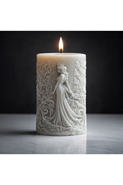 STYLUX REGINA sculptural soy wax candle – premium decoration, artistic details, in a gift box