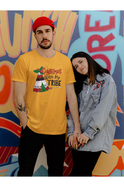MVRDAR Tricou de Craciun unisex din 100% bumbac pentru femei si barbati