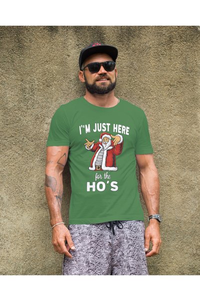 MVRDAR Tricou de Craciun unisex din 100% bumbac pentru femei si barbati