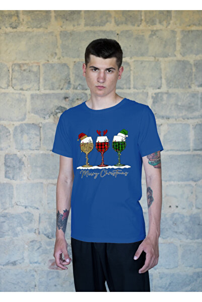 MVRDAR Tricou de Craciun unisex din 100% bumbac pentru femei si barbati