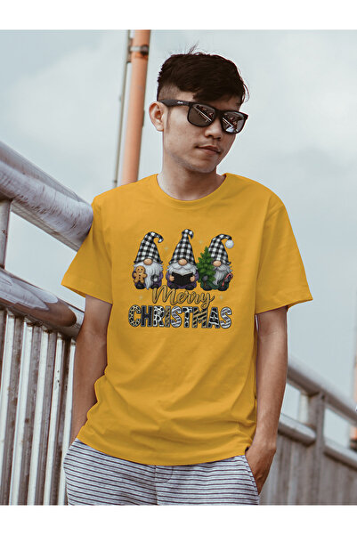 MVRDAR Tricou de Craciun unisex din 100% bumbac pentru femei si barbati