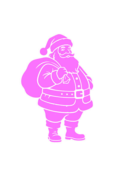 Oracal 651 Sticker decorativ, autocolant pentru masina, silueta Mos Craciun, ...