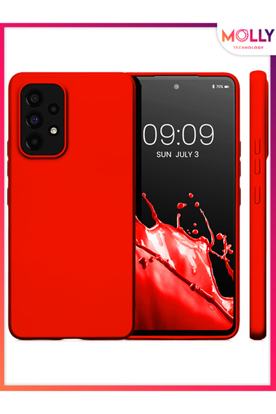 Molly Flame Red Matte Silicone Case for Samsung Galaxy A53