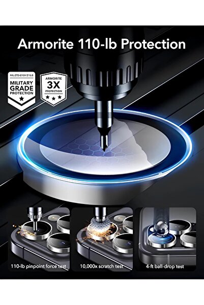 PiyasaSepeti Apple iPhone 17 Air Metal Framed Camera Protection Lens Gold