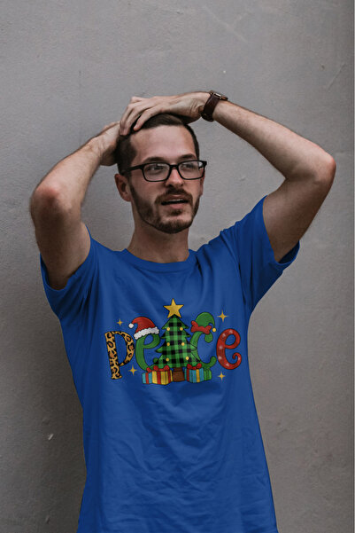 MVRDAR Tricou de Craciun unisex din 100% bumbac pentru femei si barbati
