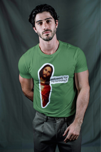 MVRDAR Tricou de Craciun unisex din 100% bumbac pentru femei si barbati