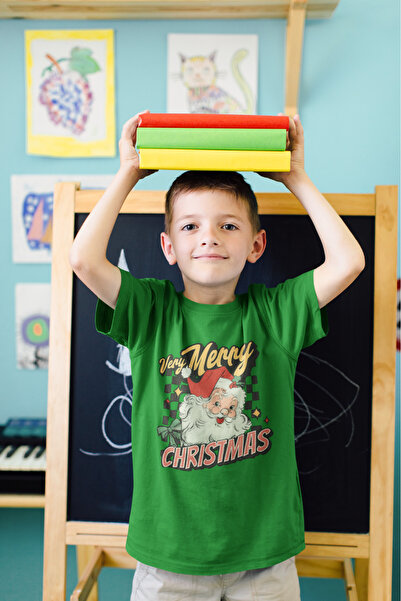 MVRDAR Tricou de Craciun pentru copii cu Grinch si personaje festive