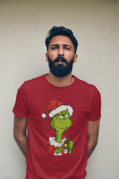 MVRDAR Tricou de Craciun unisex din 100% bumbac pentru femei si barbati