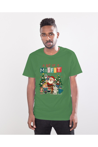 MVRDAR Tricou de Craciun unisex din 100% bumbac pentru femei si barbati