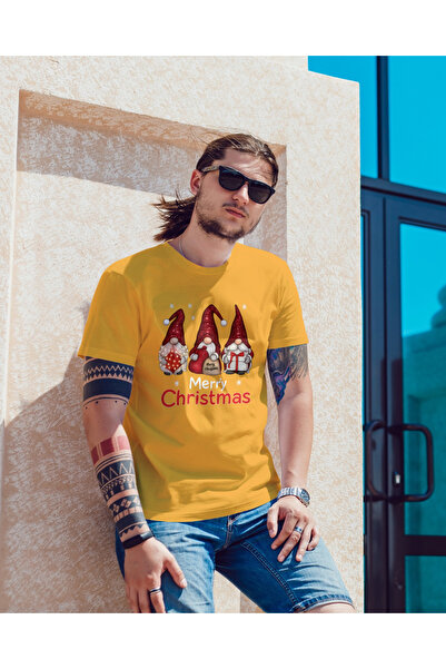 MVRDAR Tricou de Craciun unisex din 100% bumbac pentru femei si barbati
