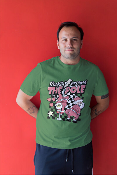 MVRDAR Tricou de Craciun unisex din 100% bumbac pentru femei si barbati
