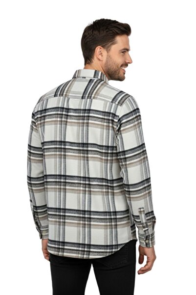 rasstmen Men's Winter Double Pocket Hooded Lumberjack Shirt Bgl-St04869