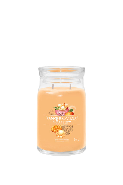 Yankee Candle Mango Ice Cream Portakal Büyük Mum 567 g