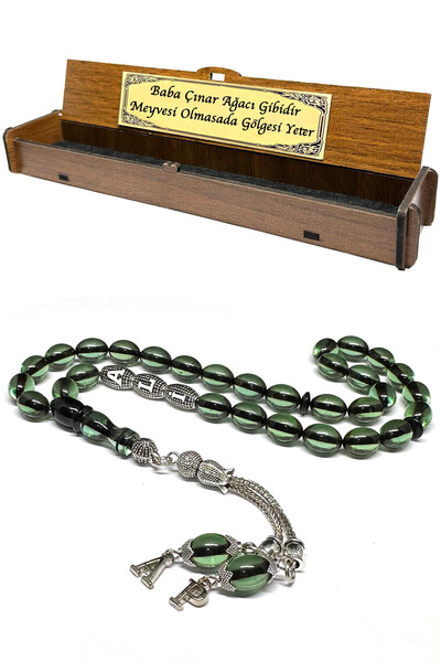 Fabula Silver İsimli Ateş Kehribar Tesbih Kişiye Özel Harfli Babaya Hediye Te...