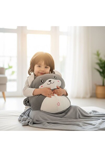 OEM 3-in-1 Pillow - Integrated Blanket, Hand Pockets and Plush Toy